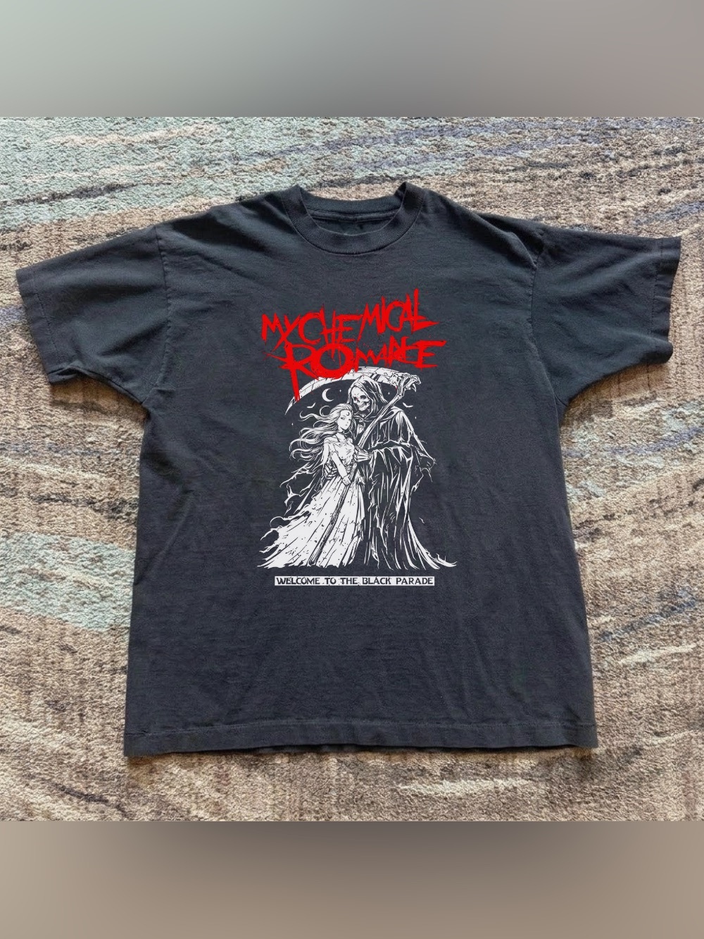 My Chemical Romance Black Parade Grim Reaper Unisex Black Grunge T-Shirt
